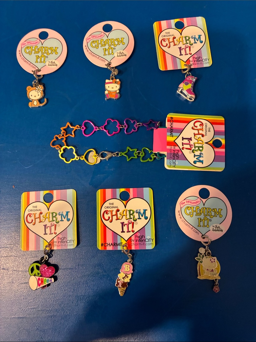 Kids Colorful Charm Bracelet Set